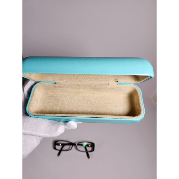 Tiffany & Co Womens Black Eyeglass Frames TE2016 A055 51mm With Turquoise Hard C - Picture 12 of 16